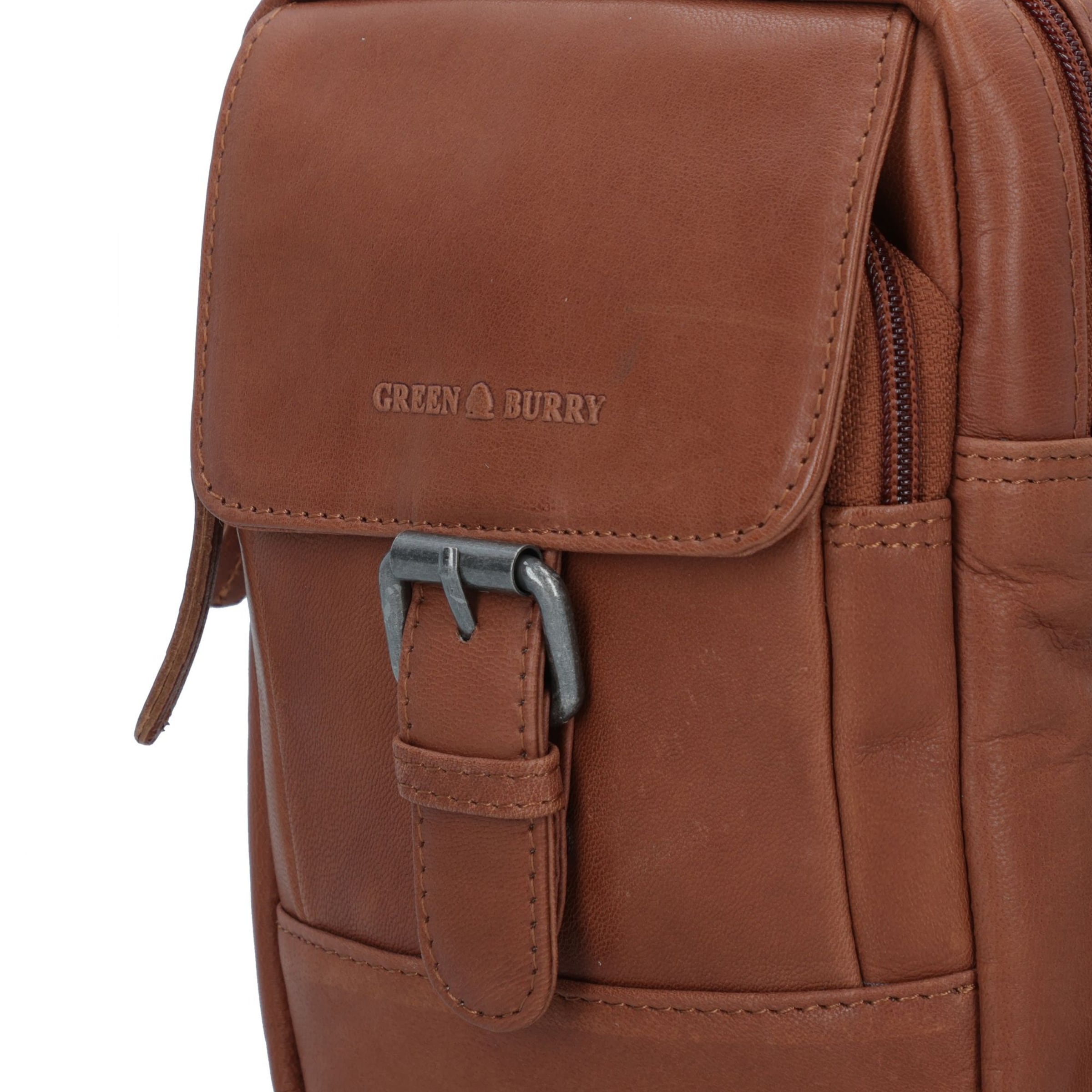 Borsa a tracolla 'Fiorentina' di GREENBURRY in marrone