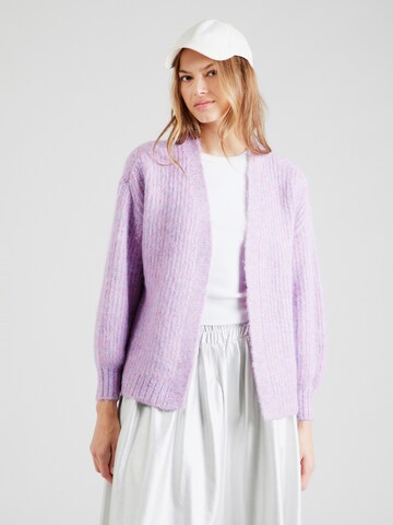 ONLY Gebreid vest 'ONLMAGGIE' in Lila: voorkant