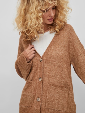 VILA Knit cardigan 'CILIA' in Brown