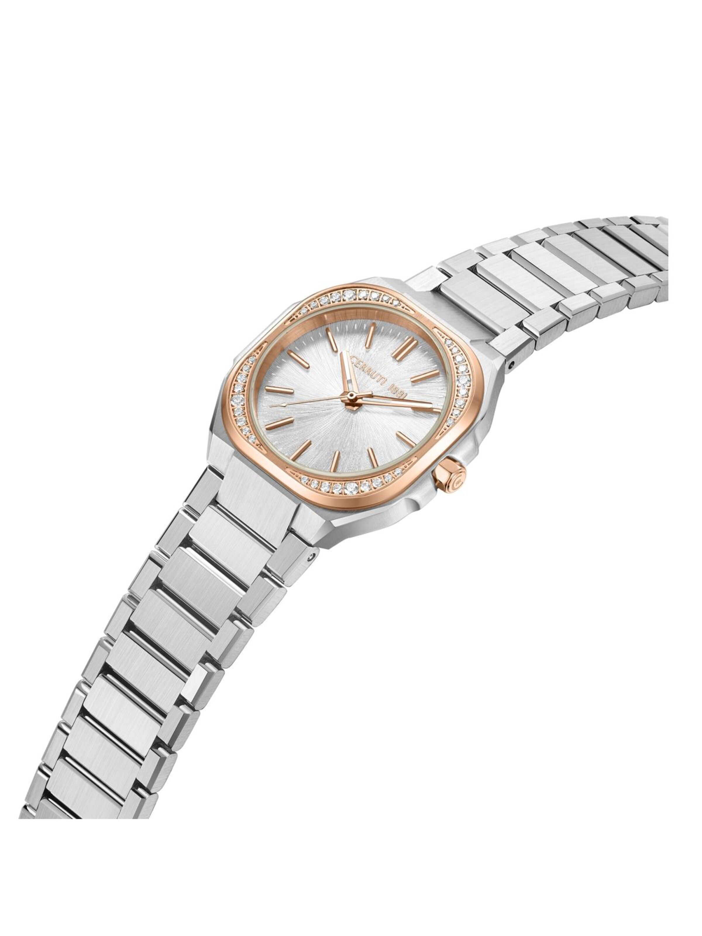 Montre à affichage analogique CERRUTI 1881 en argent