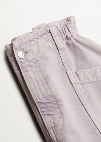 MANGO Tapered Jeans 'Angela' in Purple