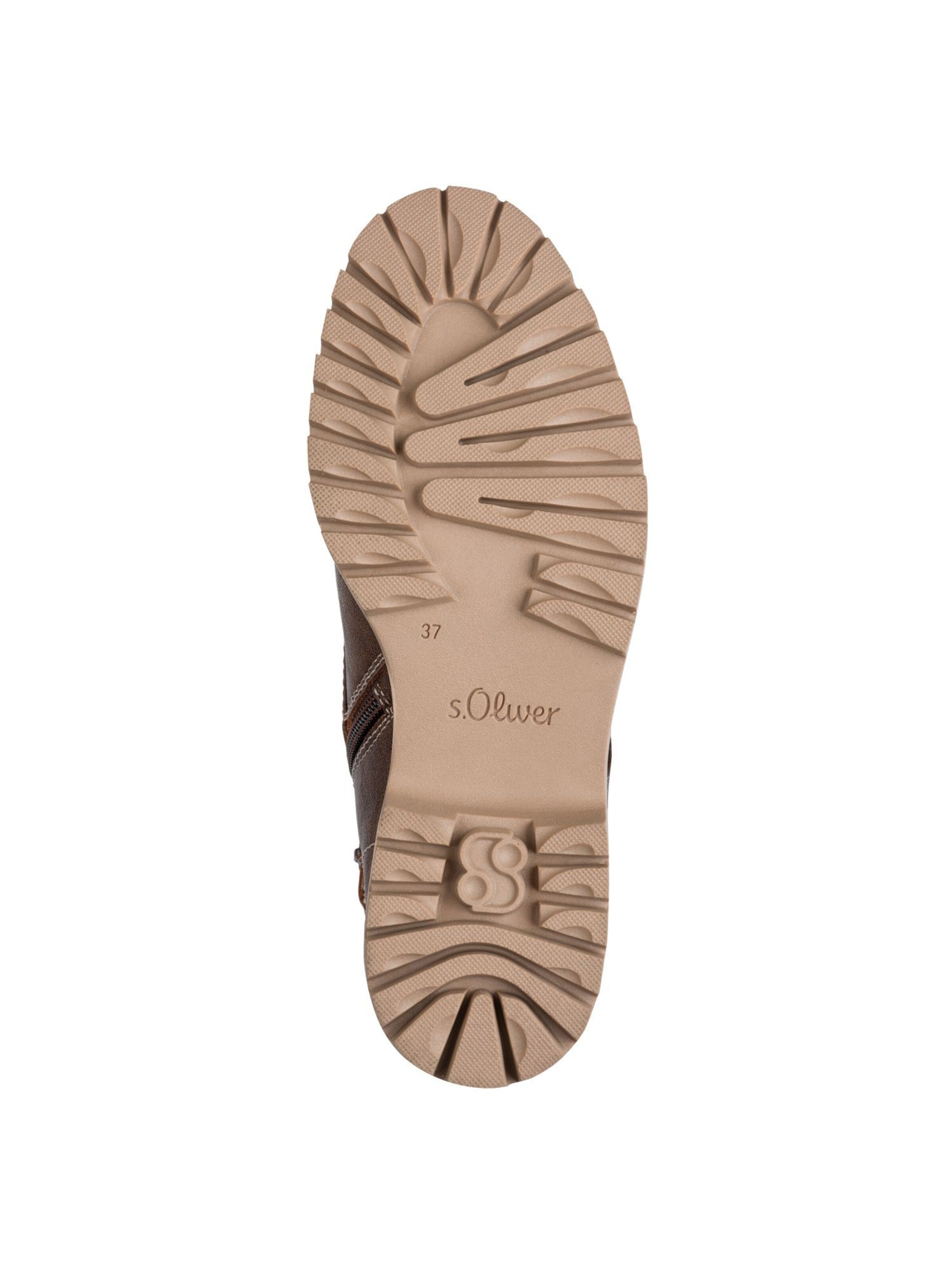 s.Oliver Lace-Up Ankle Boots in Brown