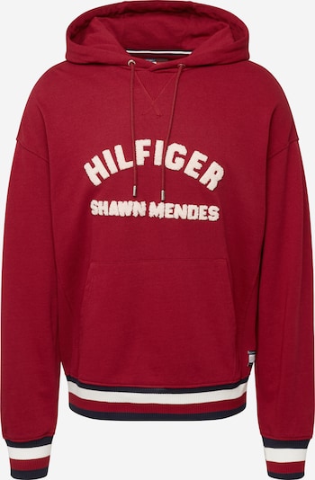 TOMMY HILFIGER Sweater majica u mornarsko plava / rubin crvena / bijela, Pregled proizvoda