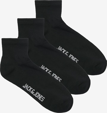 JACK & JONES Ponožky 'LEON' – černá: přední strana