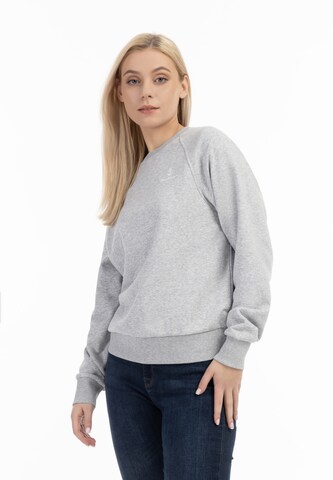 DreiMaster Maritim Sweatshirt 'Bridgeport' in Grijs: voorkant