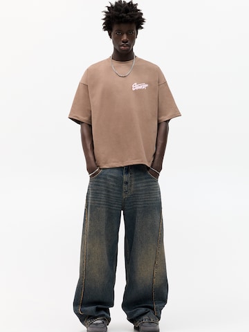 T-Shirt 'STWD' Pull&Bear en marron