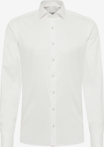 ETERNA Slim fit Button Up Shirt in Beige: front