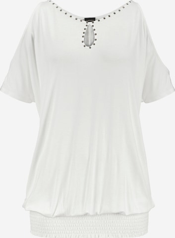 LASCANA Μπλουζάκι σε λευκό: μπροστά