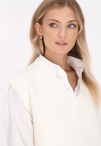 DreiMaster Klassik Sweater in White