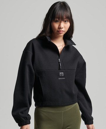 Superdry Sweatshirt in Black: front