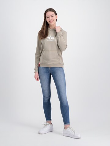 ALPHA INDUSTRIES Sweatshirt in Beige