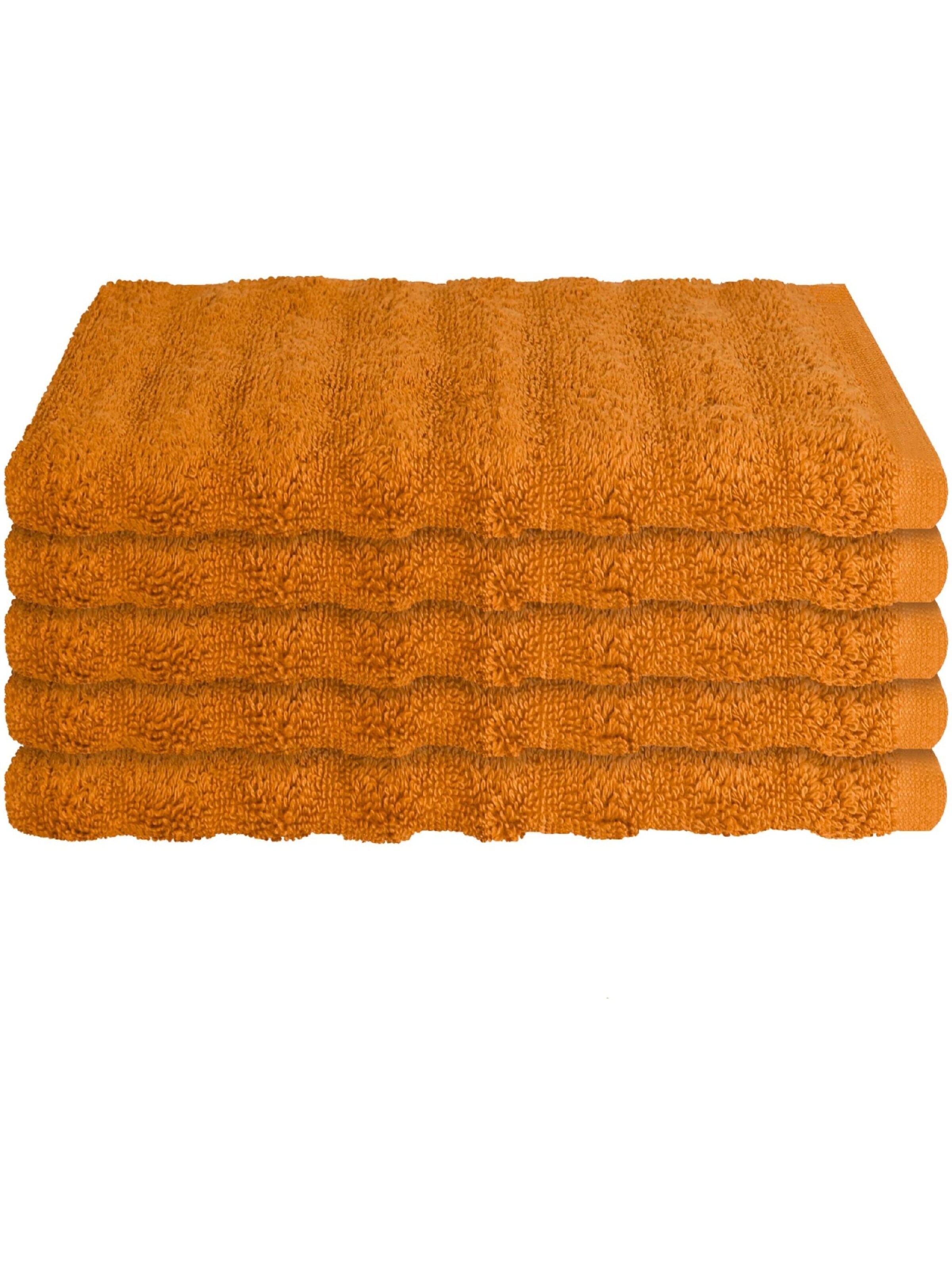 SCHIESSER Towel 'Gästetuchset Neapel' in Orange: front