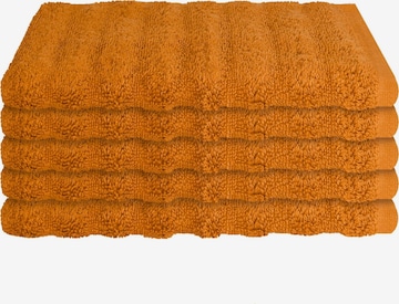SCHIESSER Towel 'Gästetuchset Neapel' in Orange: front