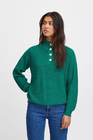 ICHI Sweater 'Novo' in Green: front