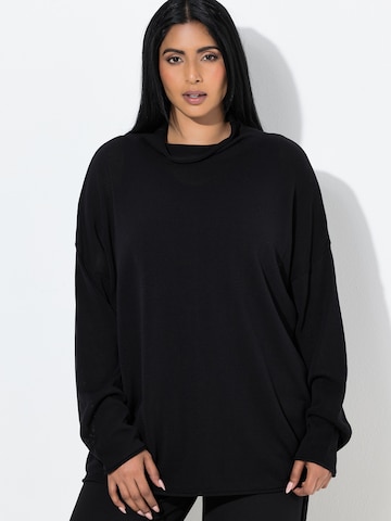 Pull-over Ulla Popken en noir : devant