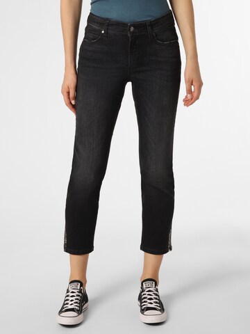 Cambio Skinny Jeans 'Piper' in Black: front