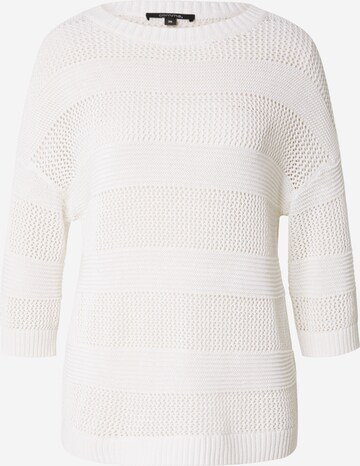 Pull-over COMMA en blanc : devant