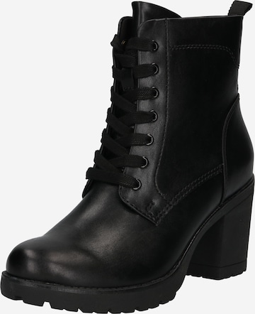 MARCO TOZZI Lace-Up Ankle Boots in Black: front