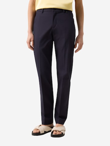 BOGNER Regular Bügelfaltenhose in Blau: Vorderseite