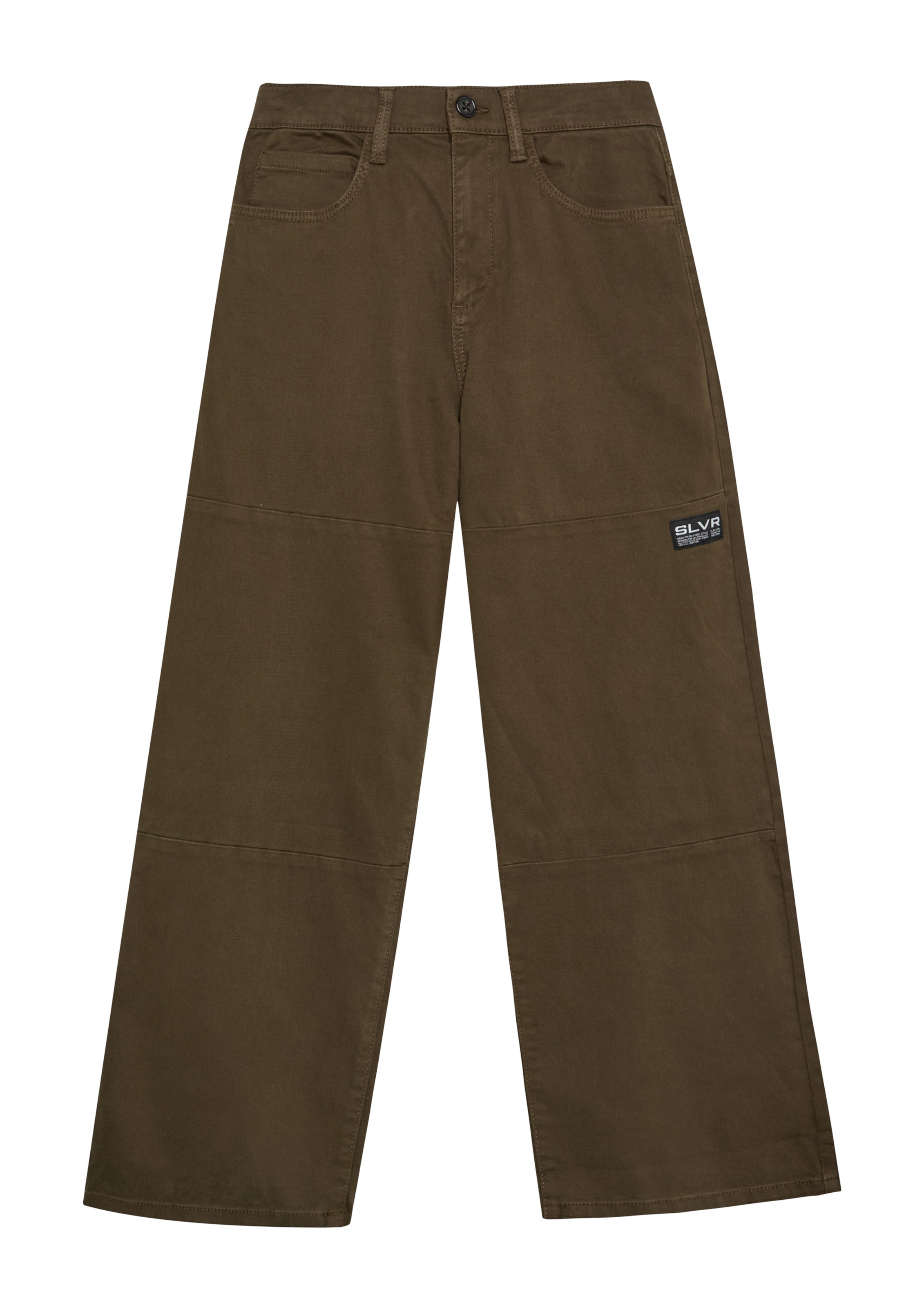 s.Oliver Wide Leg Hose in Braun: Vorderseite