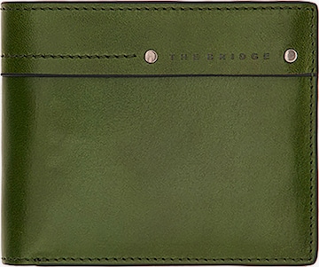 The Bridge Wallet in Green: front