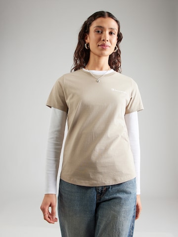 Champion Authentic Athletic Apparel Μπλουζάκι σε μπεζ: μπροστά