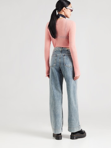 NÜMPH Szeroka nogawka Jeansy 'PARIS' w kolorze niebieski