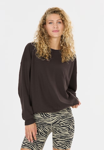 Athlecia Sweatshirt 'Crecy' in Brown: front