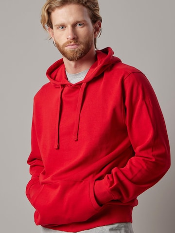 Felpa 'Felpa Felpata con Cappuccio' di OWN Off With Nature in rosso: frontale