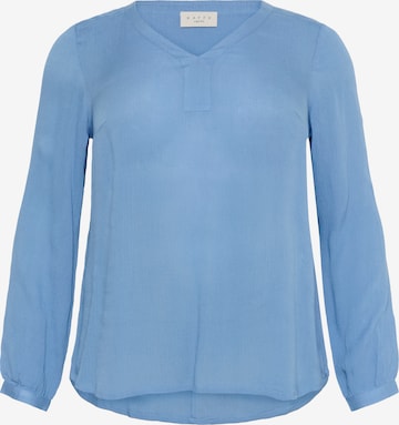 Bluză 'KCami' de la KAFFE CURVE pe albastru: față