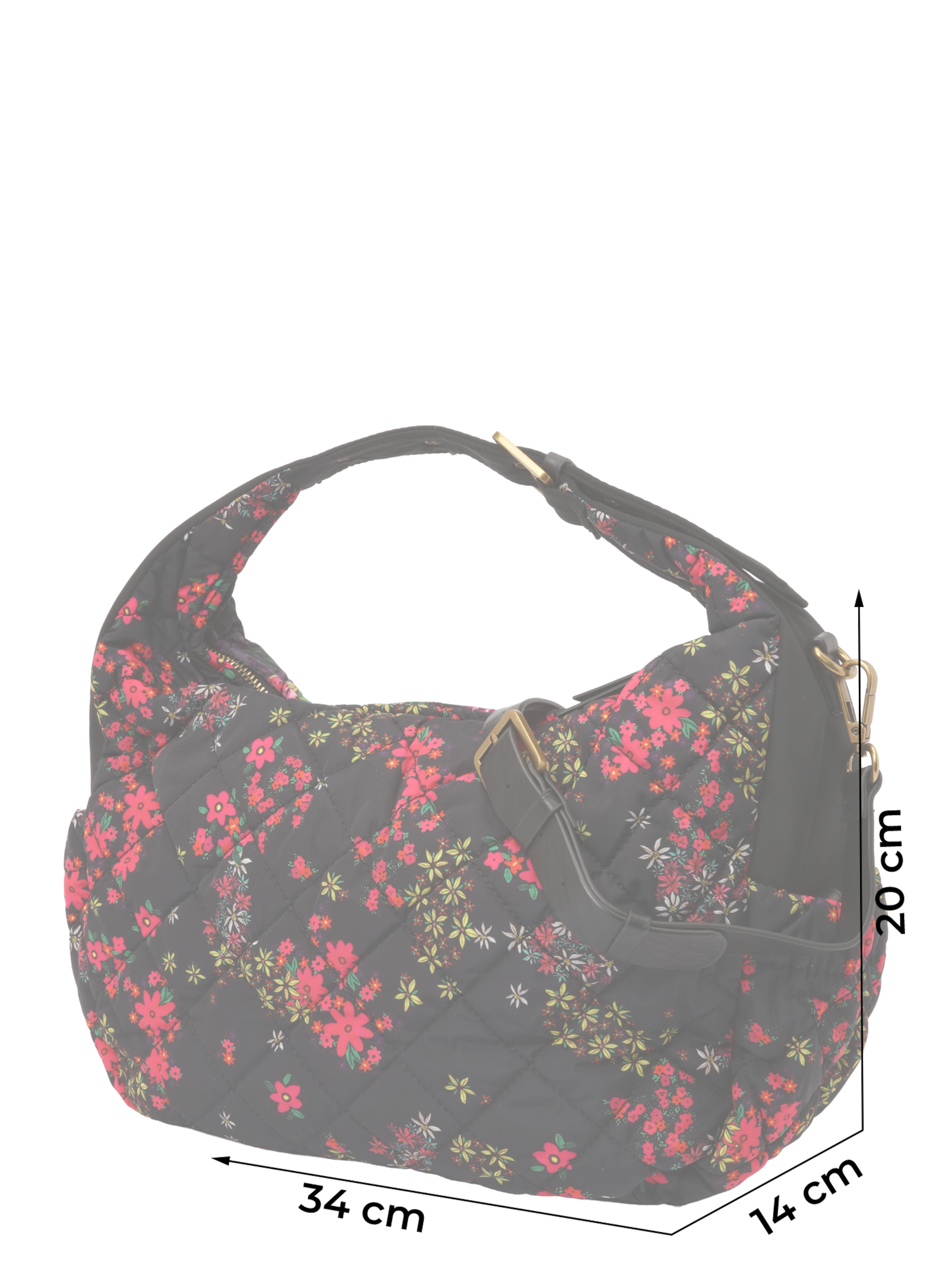 Desigual - Mala de ombro 'YENES NEW LONDON' em rosa: frente