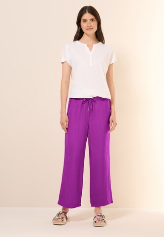 CECIL Loosefit Wide Leg Hose aus Leinenmix in Pink