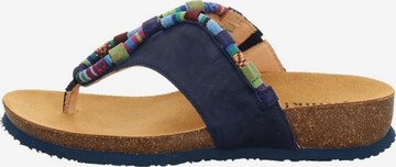 THINK! T-Bar Sandals 'Julia' in Blue: front