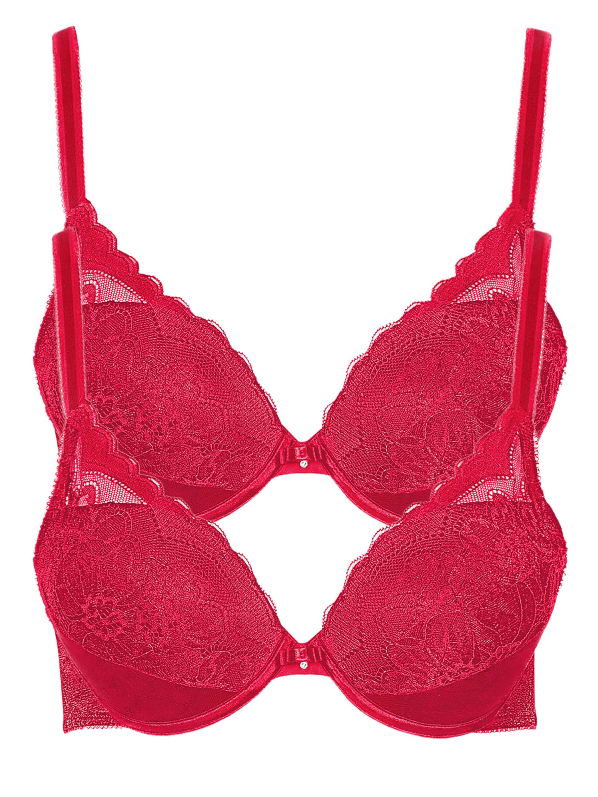Lisca Bra 'Evelyn' in Red: front