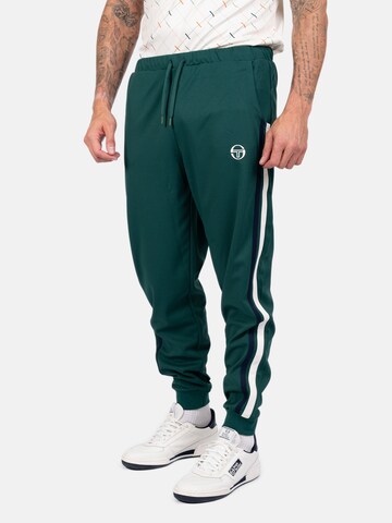 Sergio Tacchini Tapered Workout Pants 'New Damarindo' in Green: front