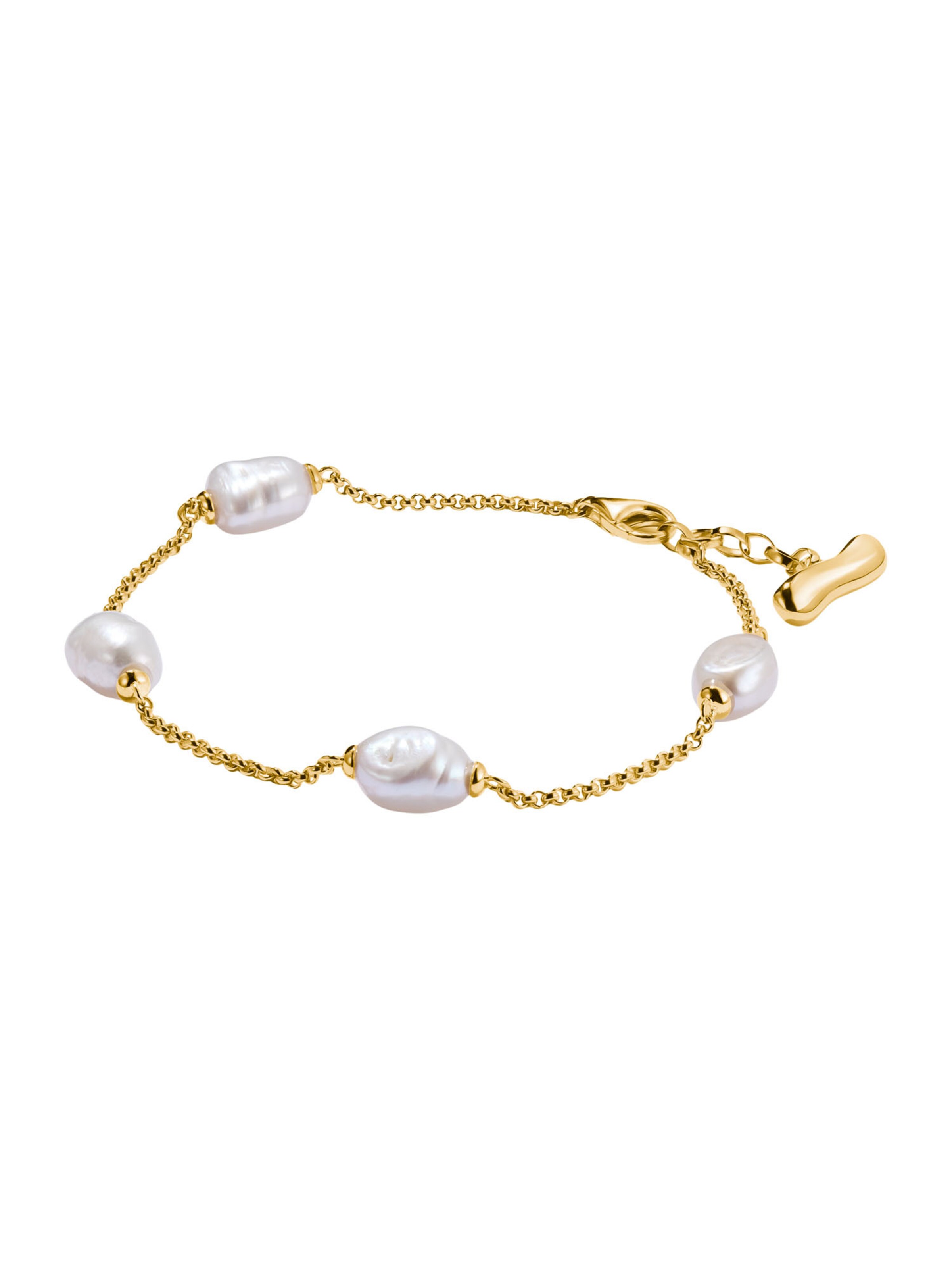 Thomas Sabo Bracelet in Gold / Pearl white, Item view