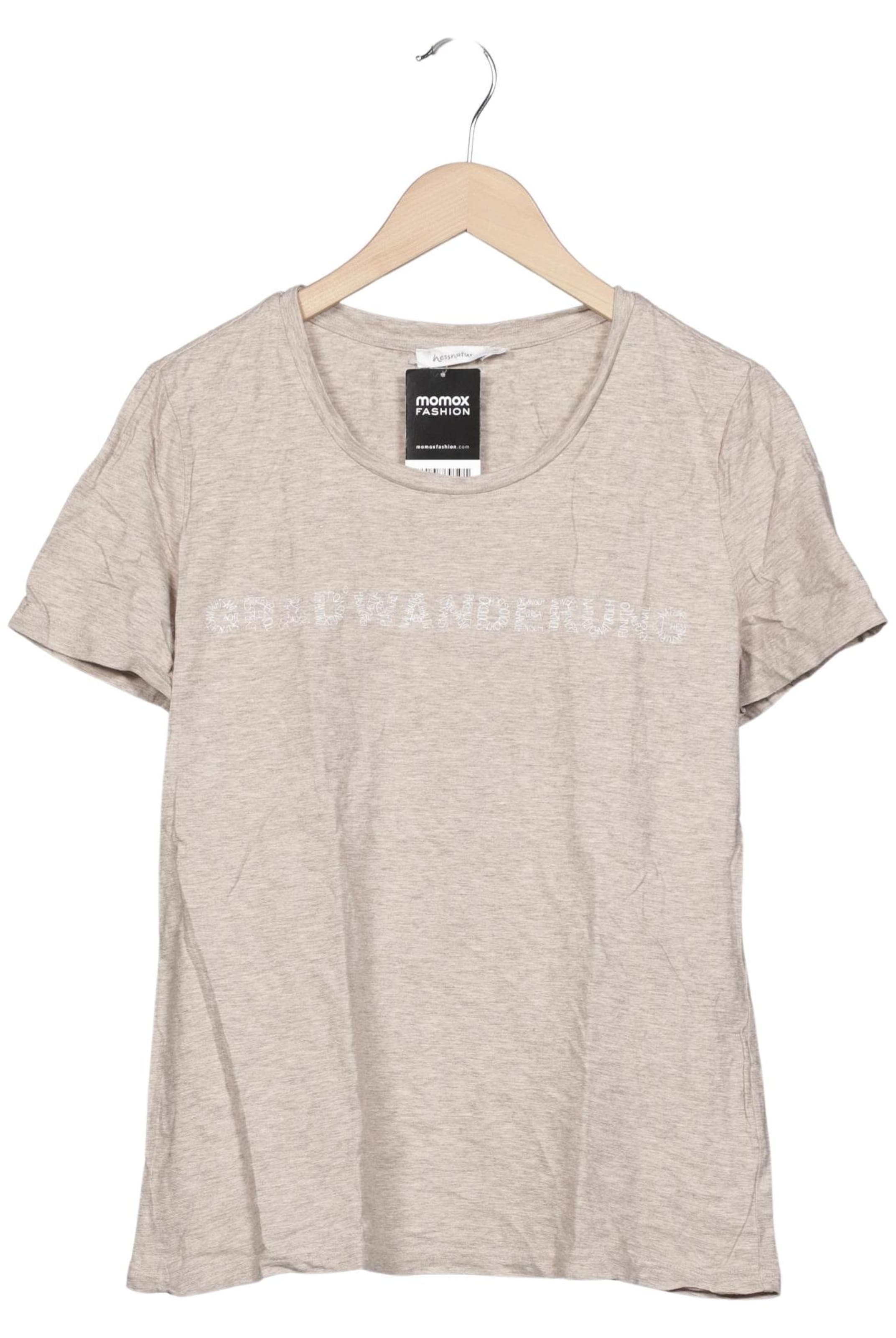 hessnatur Top & Shirt in L in Beige: front