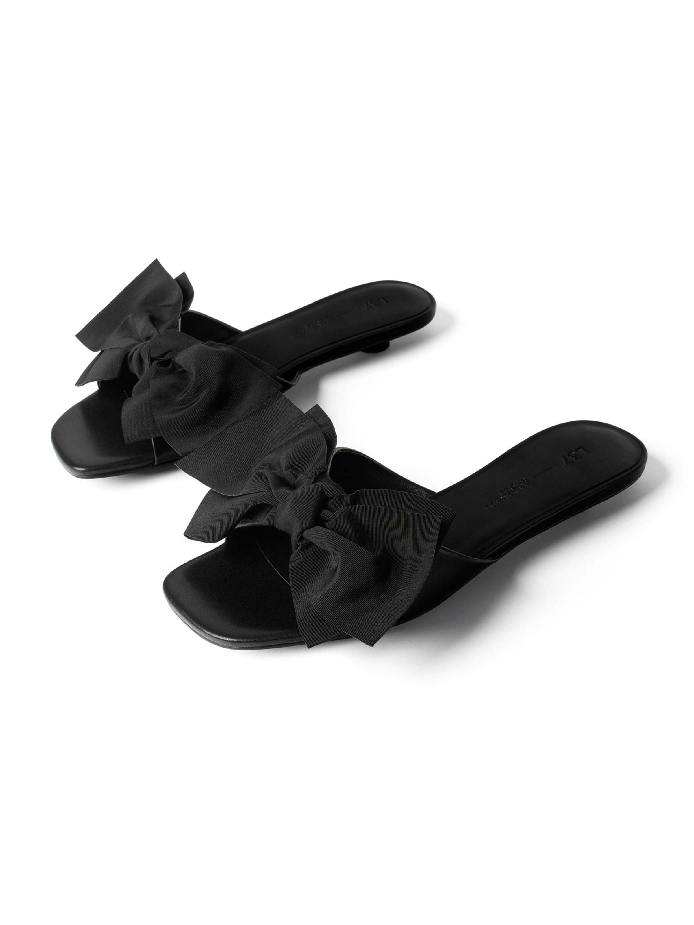 Ciabatta 'THE WAY SUMMER FEELS' di L37 HANDMADE SHOES in nero