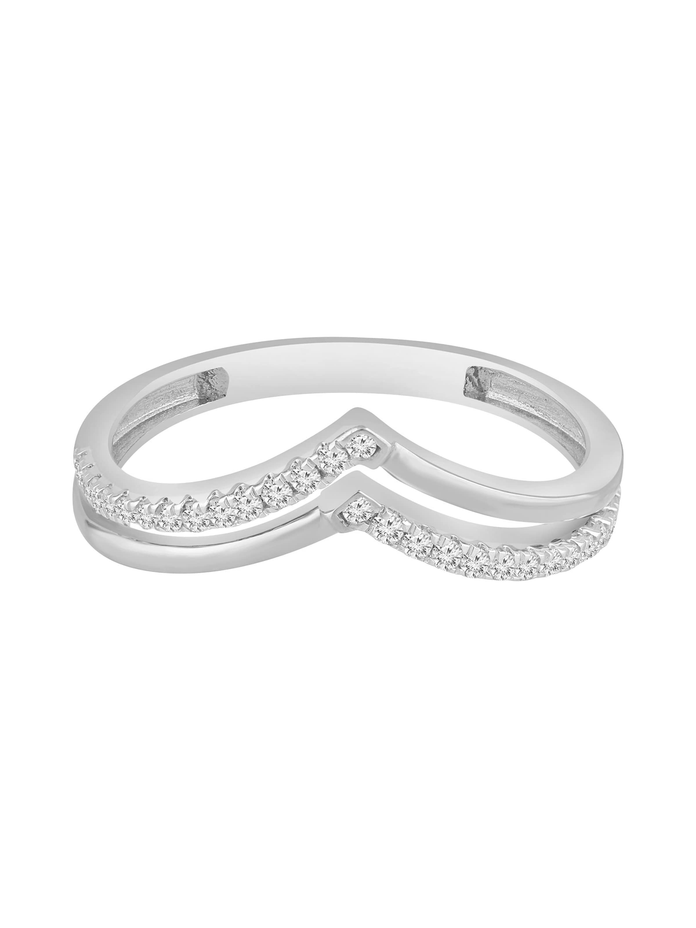 Diamant Exquis Ring in Silver: front