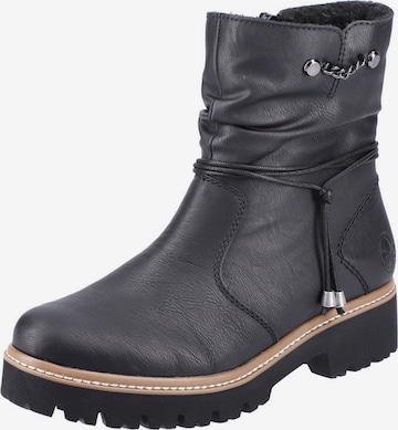 Bottines Rieker en noir : devant