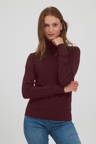 b.young Trui 'BYPIMBA ROLLNECK 4' in Rood: voorkant