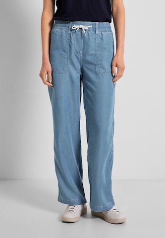 CECIL Loose fit Pants in Blue: front