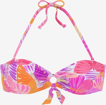 SUNSEEKER Bandeau Bikinitop in Gemengde kleuren: voorkant