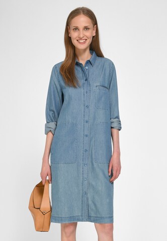 Peter Hahn Shirt Dress in Blue: front