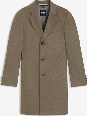BOSS Between-Seasons Coat in Brown: front