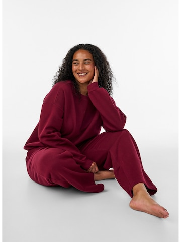 ZizziSweater majica 'MRIKKE' - crvena boja