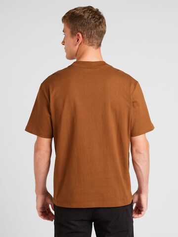 HUGO T-Shirt 'Dapolino' in Braun