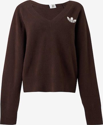 ruda ADIDAS ORIGINALS Megztinis 'ESS': priekis