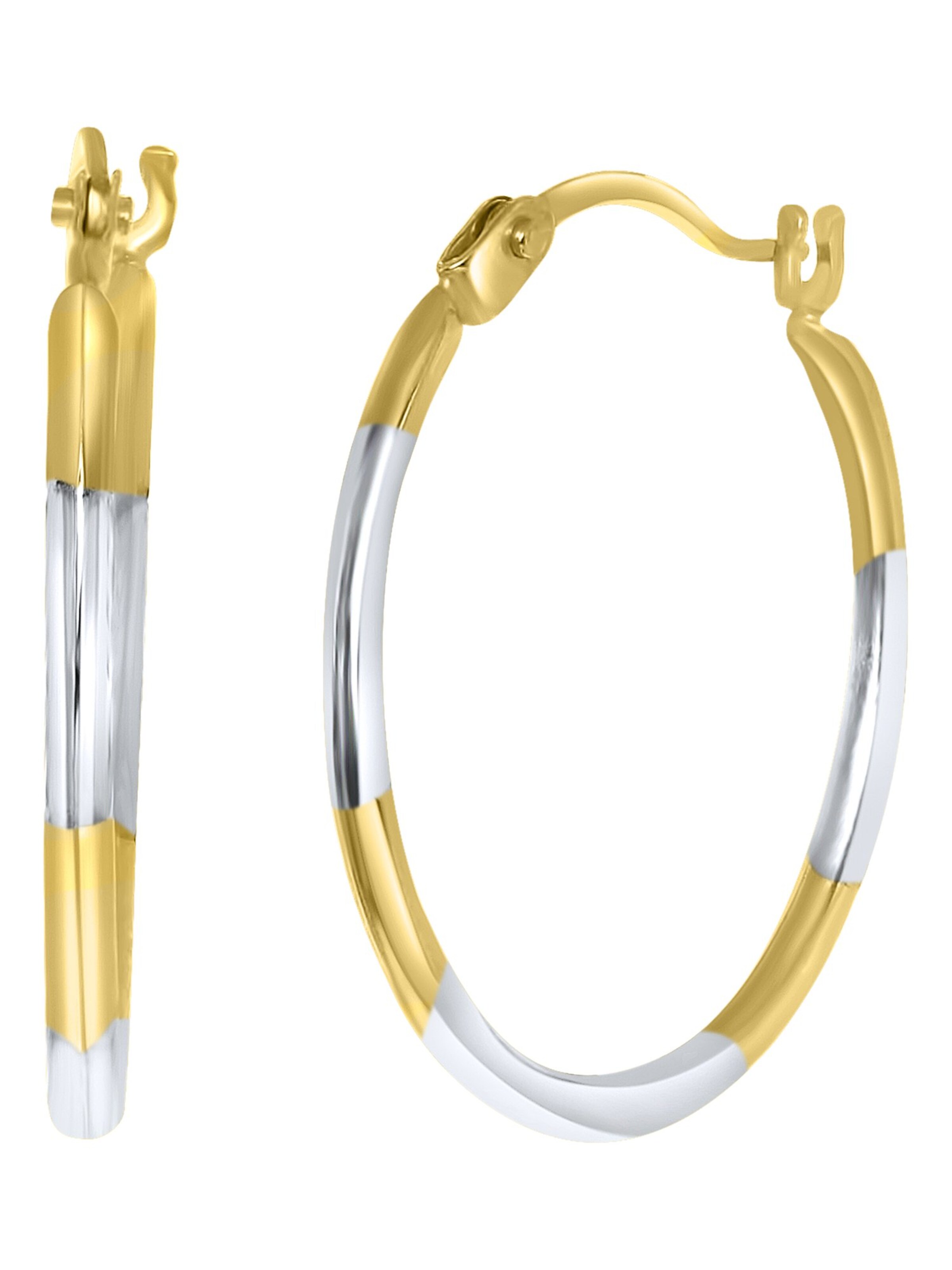 Lucardi Earrings 'Klassisch' in Gold