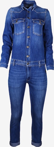 Le Temps Des Cerises Jumpsuit in Blauw: voorkant